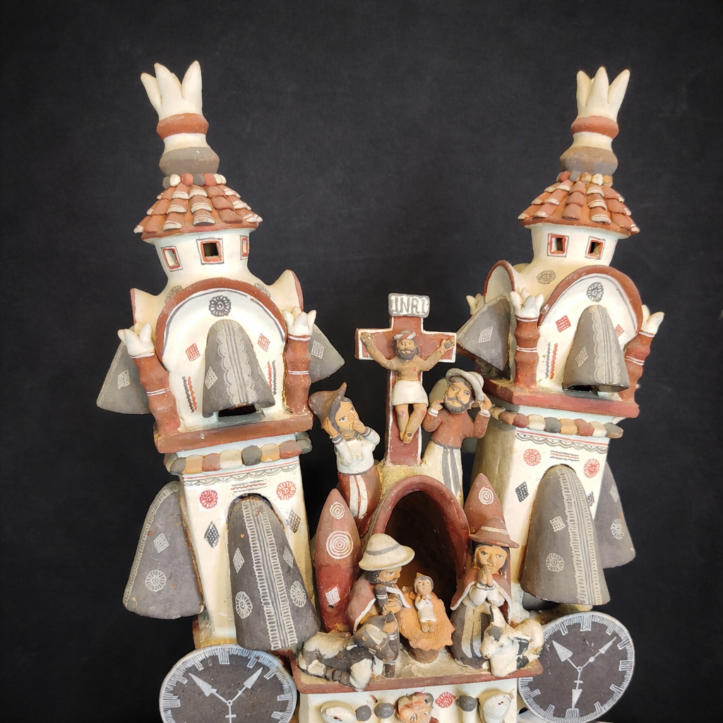Iglesia-altar ayacuchana con Nacimiento y Pasión, ca. 1960. Iglesia-altar ayacuchana con Nacimiento y Pasión, ca. 1960.