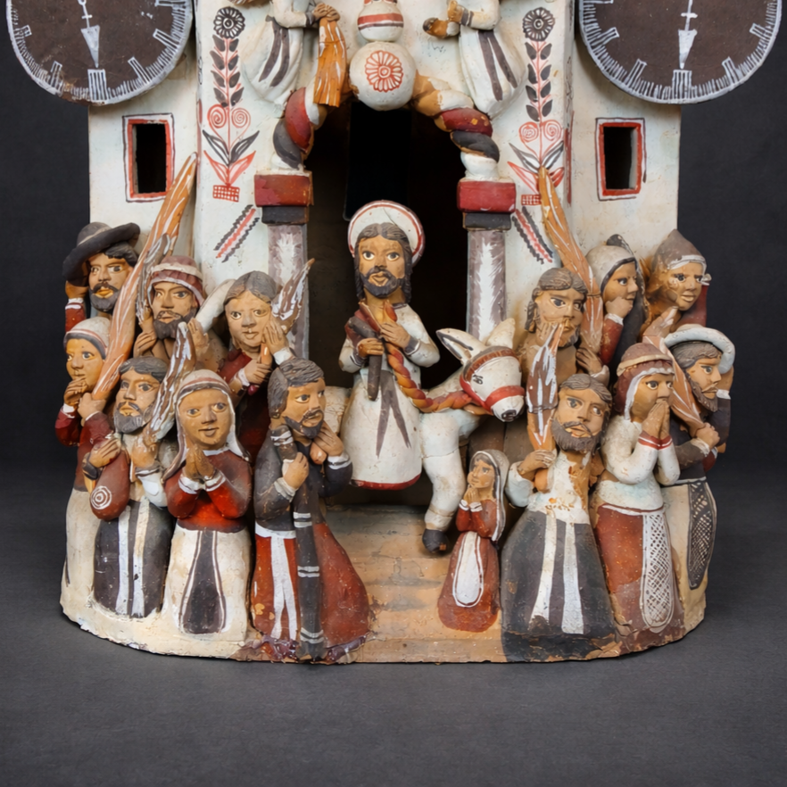 Iglesia-altar ayacuchana con Nacimiento y Pasión, ca. 1960. Iglesia-altar ayacuchana con Nacimiento y Pasión, ca. 1960.