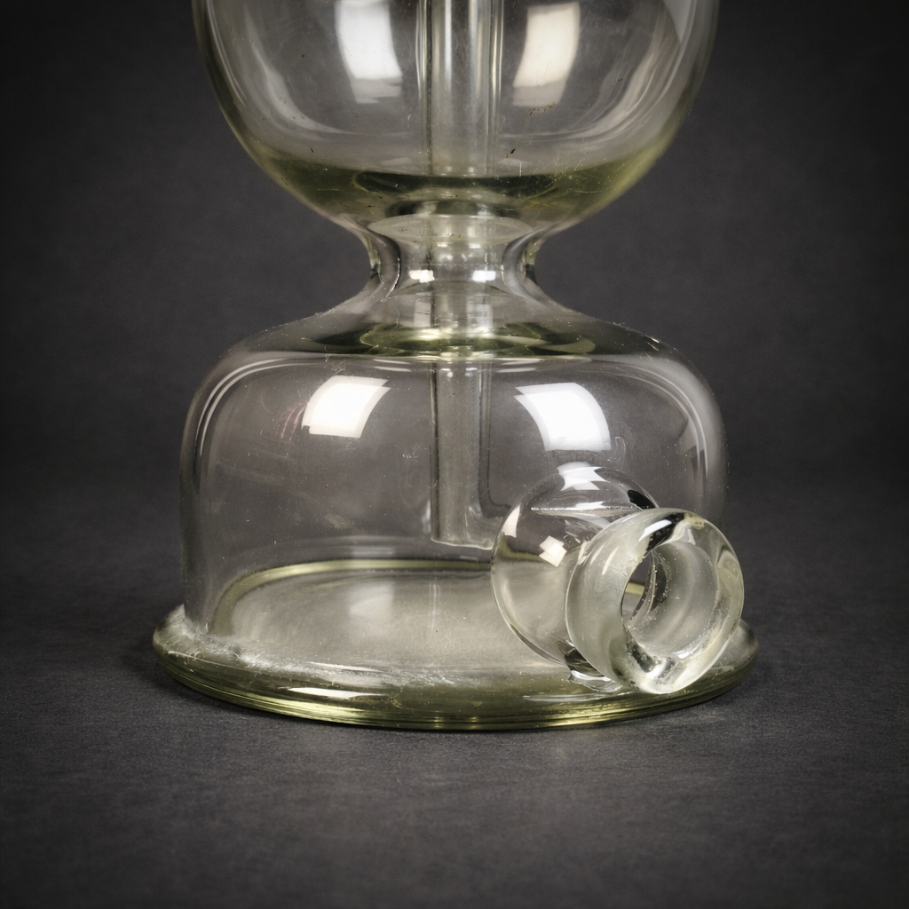 Aparato de Kipp de laboratorio en vidrio, ca. 1940. Aparato de Kipp de laboratorio en vidrio, ca. 1940.
