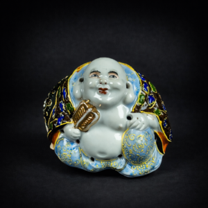 Quemador de sahumerio Satsuma con Buda, ca. 1950.