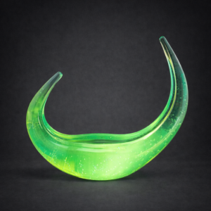 Cristal de Murano azul y uranio, ca. 1960.