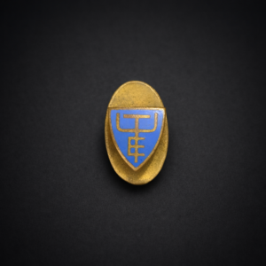 Pin institucional de UTE esmaltado, ca. 1935.
