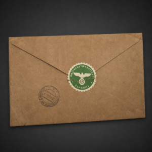 Sobre postal oficial alemán para Gendarmerie-Posten, ca. 1938.