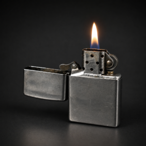 Encendedor Zippo cromado original, ca. 2012.