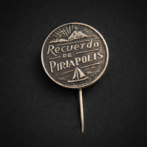 Prendedor souvenir “Recuerdo de Piriápolis”, ca. 1950.