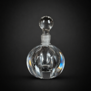 Perfumero Orrefors de cristal sueco, ca. 1960.