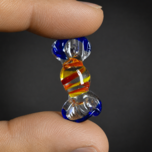 Caramelos decorativos en cristal tipo Murano, siglo XXI.
