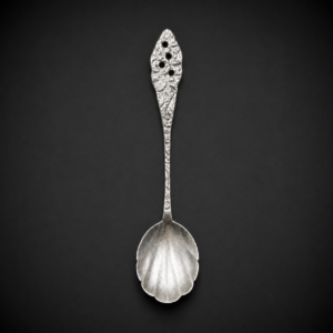 Juego de cucharitas para té en plata, ca. 1950.