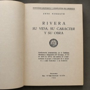 Rivera: su vida, su carácter y su obra, ca. 1954.
