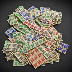 Lote de más de 1000 sellos de Artigas, ca. 1980.