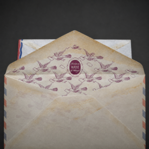 Sobres de correo aéreo vintage sin uso, ca. 1950.