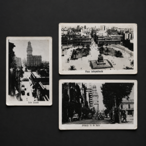 Sobres y fotografías del Palacio Salvo, ca. 1940.