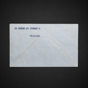 Sobre aéreo The Standard Life Assurance Co., ca. 1950.