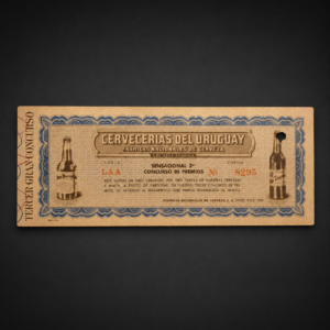Cupón promocional Cervecerías del Uruguay, ca. 1955.