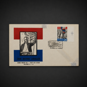 Sobre primer día Juan Antonio Lavalleja, ca. 1960.