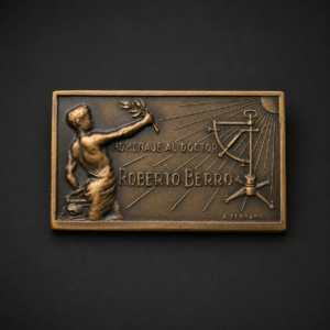Medalla homenaje al doctor Roberto Berro, ca. 1942.