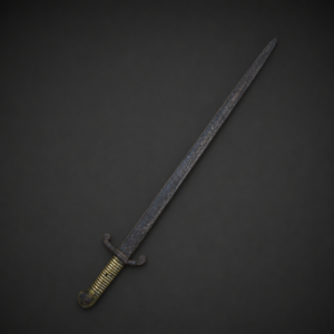 Bayoneta yatagán para fusil Remington, ca. 1870.