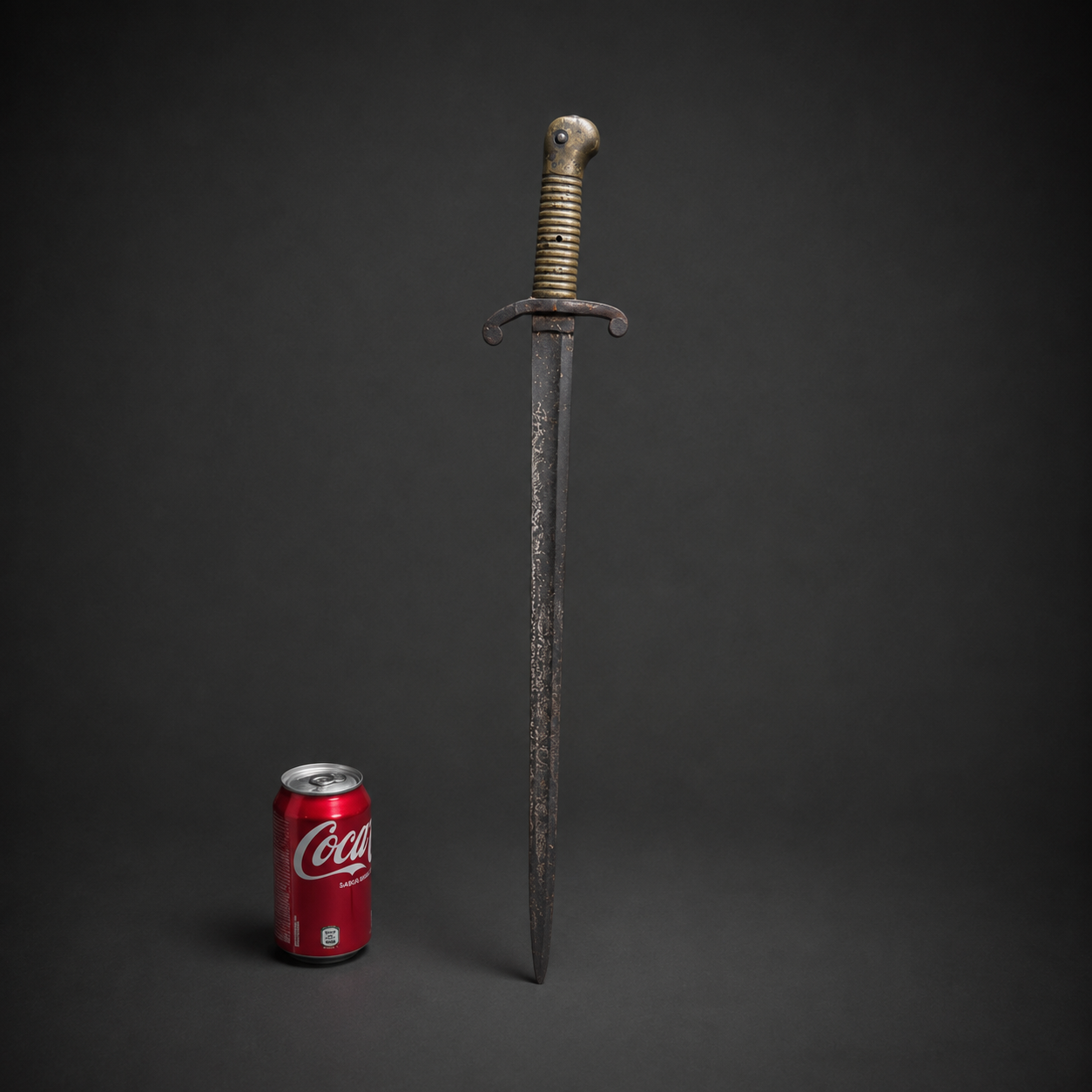 Bayoneta yatagán para fusil Remington, ca. 1870. Bayoneta yatagán para fusil Remington, ca. 1870.