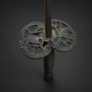 Florete de esgrima francés decorado, ca. 1900.
