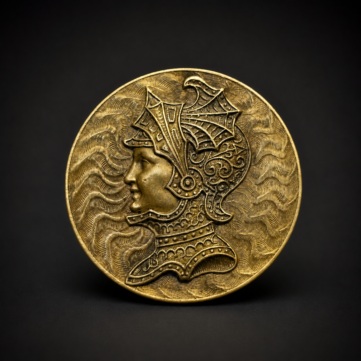 Broche francés con alegoría de Marianne, ca. 1900. Broche francés con alegoría de Marianne, ca. 1900.