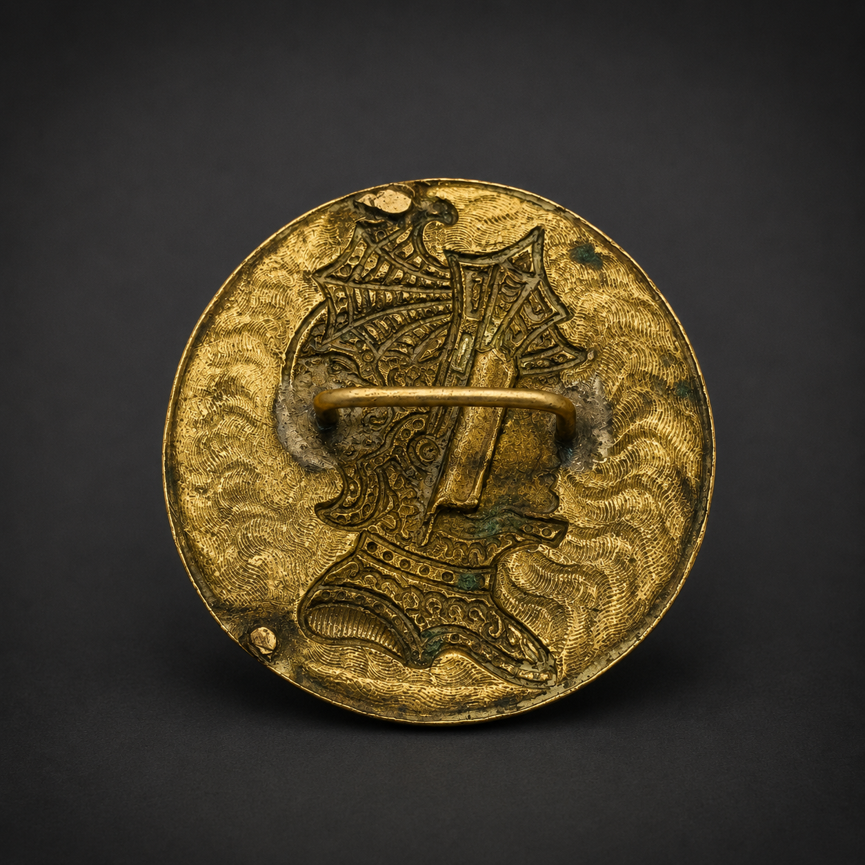 Broche francés con alegoría de Marianne, ca. 1900. Broche francés con alegoría de Marianne, ca. 1900.