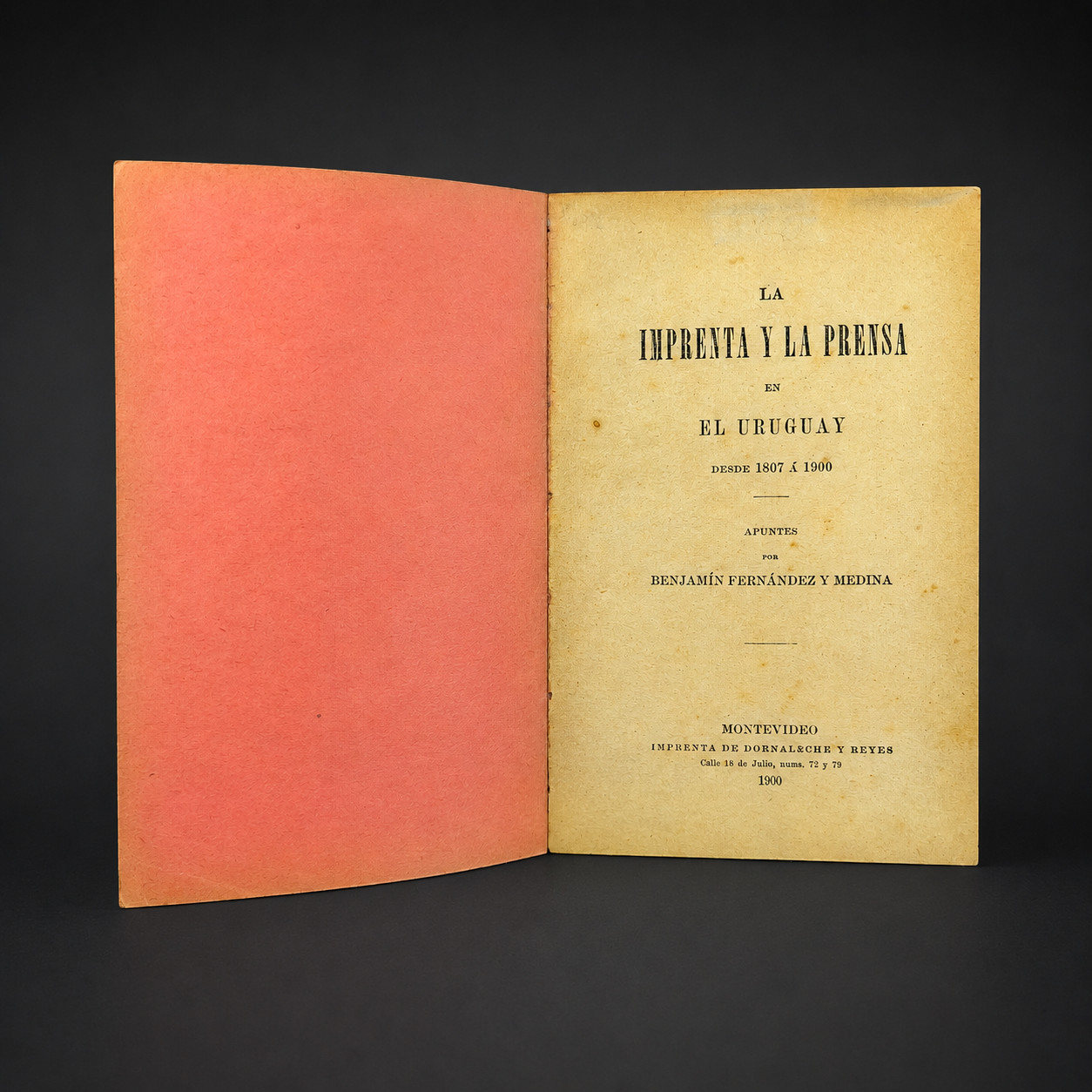 La imprenta y la prensa en Uruguay, ca. 1900. La imprenta y la prensa en Uruguay, ca. 1900.