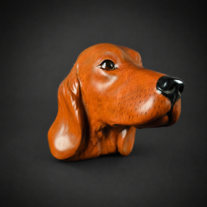 Cabeza de setter irlandés Crown Devon, ca. 1930. Cabeza de setter irlandés Crown Devon, ca. 1930.